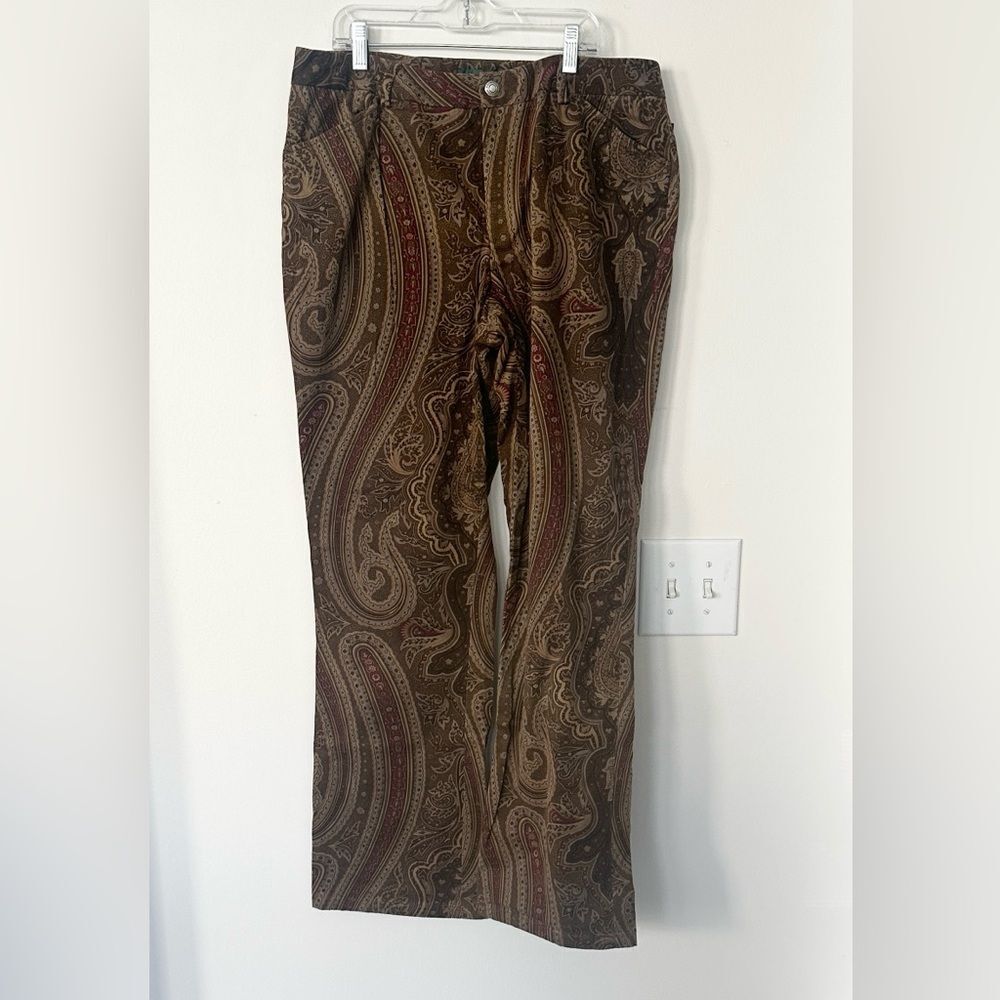 Lauren Ralph LaurenβPaisley PrintStraight Leg Womenβs 12